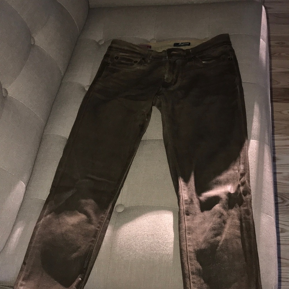 Redengine waxed denim jeans